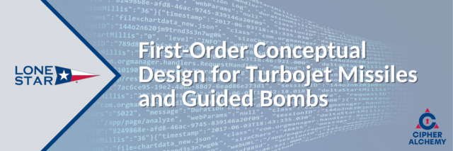 First-Order Conceptual Design for Turbojet Missiles and Guided Bombs