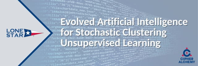 Evolved Artificial Intelligence for Stochastic Clustering Unsupervised Learning